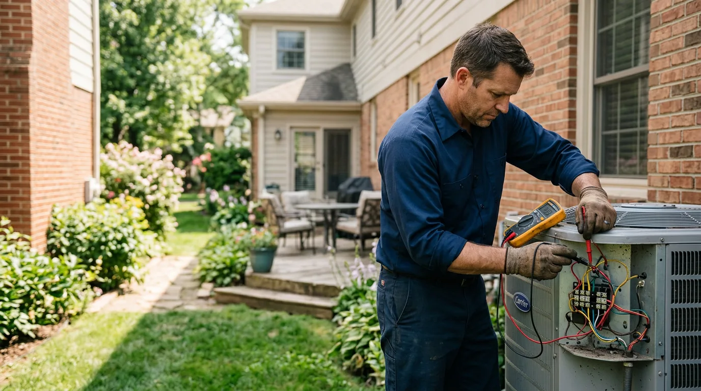HVAC technician working near Perkins, GA